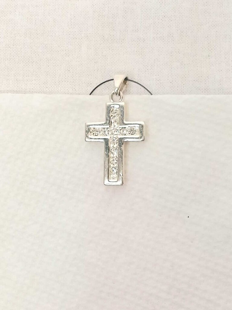 cross rhinestone necklace