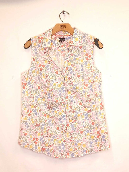 Floral Short Sleeve Button Up