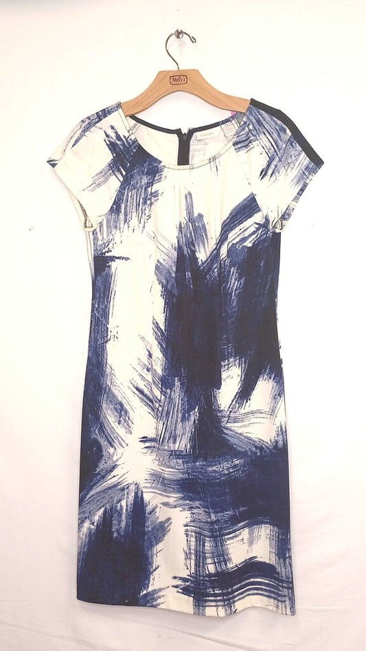Chicos Patterned Short Sleeve Dress