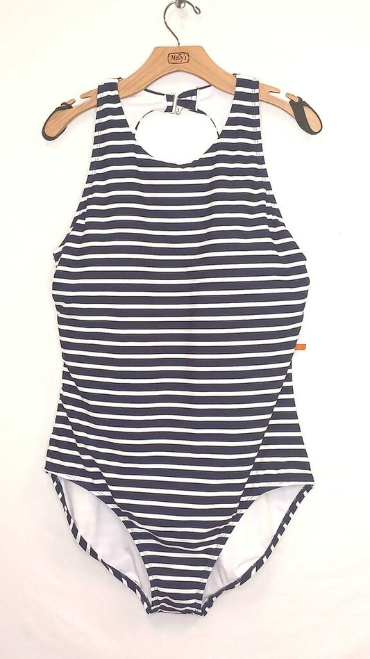 Lands End Stripped Swim Suit