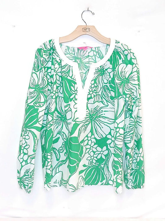 Lilly Pulitizer Patterned Flowy Blouse