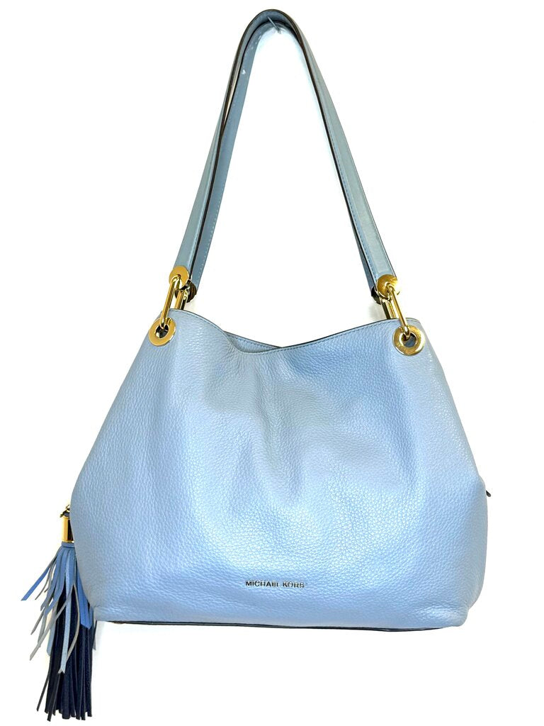 Micheal Kors Raven Leather Shoulder Bag