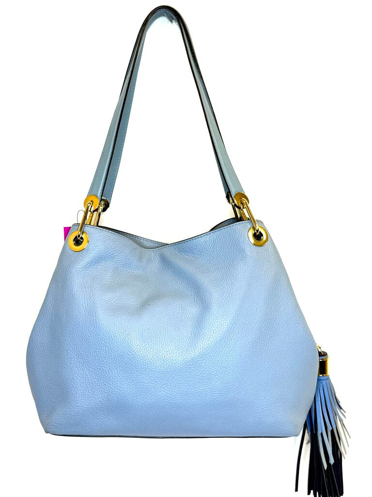 Micheal Kors Raven Leather Shoulder Bag