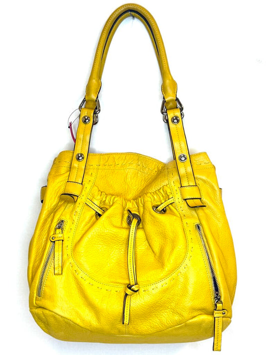 B. Makowsky Pebbled Leather Shoulder Purse