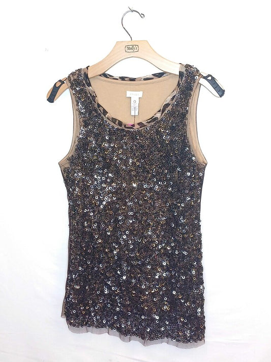 Chicos Sleeveless Sequence Top