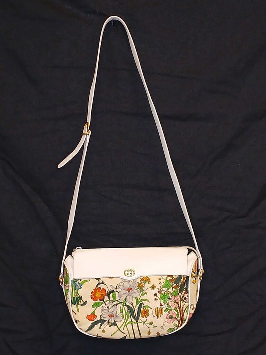 Gucci Flora Crossbody Messenger Vintage 1980s