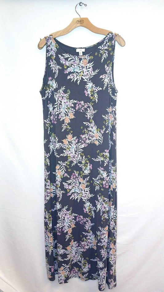 J Jill Floral Sleeveless Maxi Dress