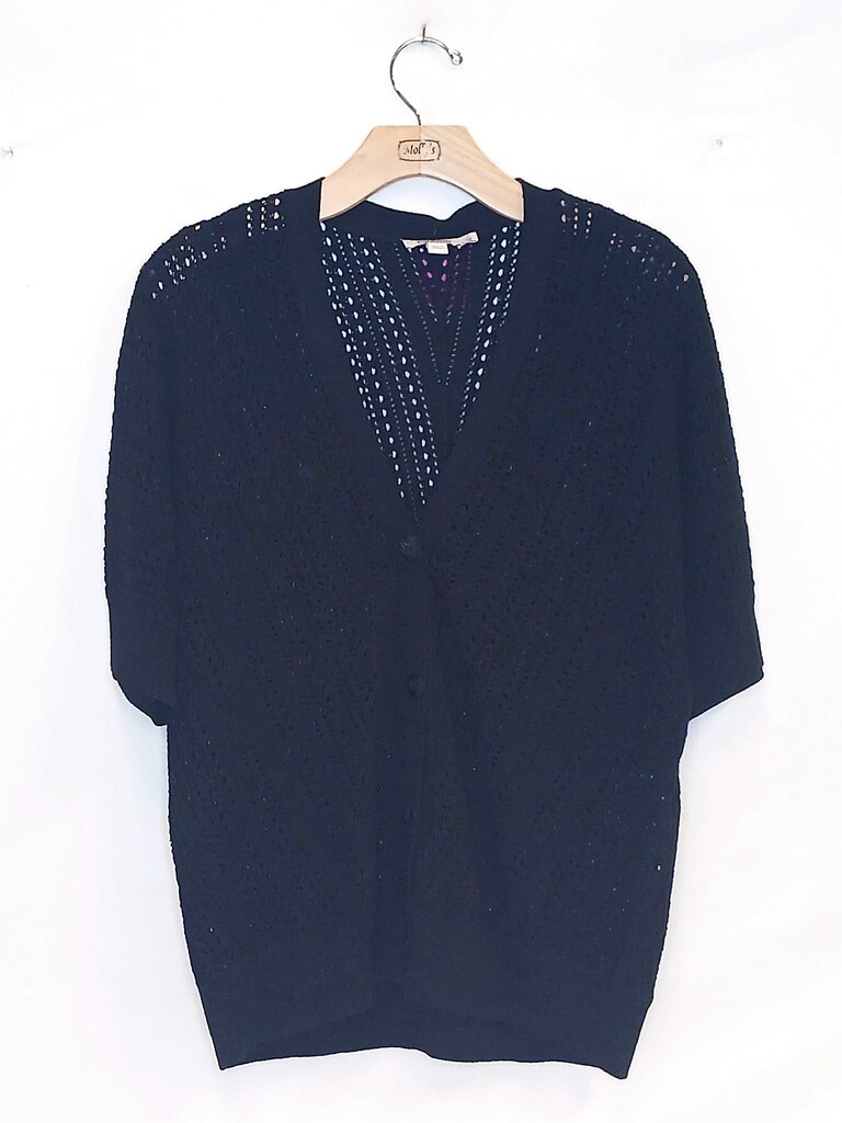 Chicos Short Sleeve Knitted Button Cardigan