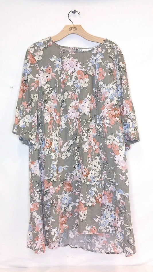 J Jill Floral Dress W Pockets