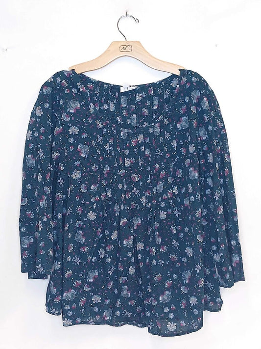 J Jill Bell Sleeve Patterned Top