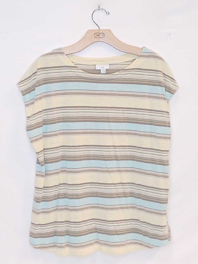 J Jill Stripped Short Sleeve
