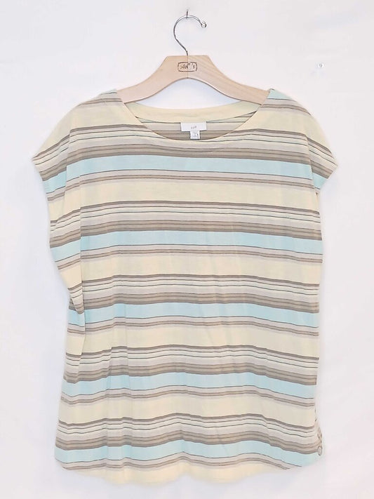 J Jill Stripped Short Sleeve