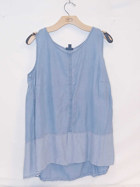 J Jill Sleeveless Denim Top