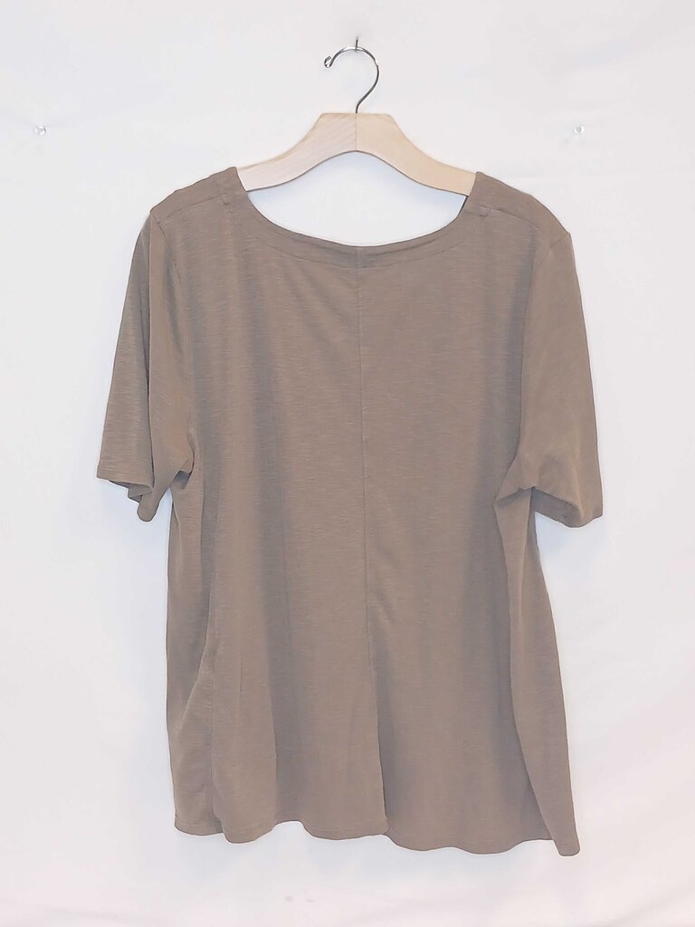 Short Sleeve V Neck Top