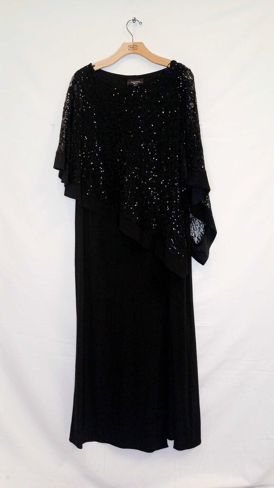 R&M Richards Long Dress With Shawl