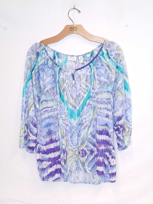 Chicos 3/4 Sleeve Shirt