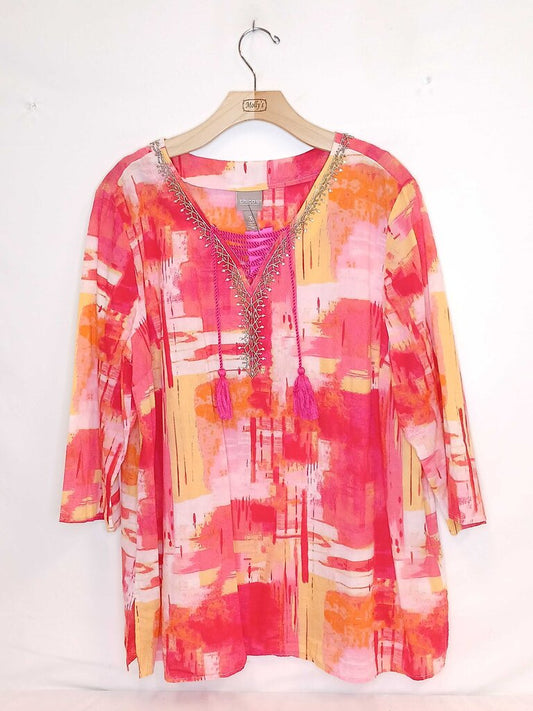 Chicos 3/4 Sleeve Shirt