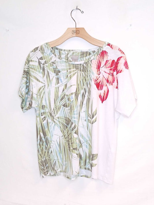 Chicos Floral Short Sleeve Top