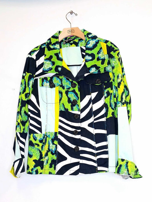 Berek Cheetah Print Long Sleeve Jacket