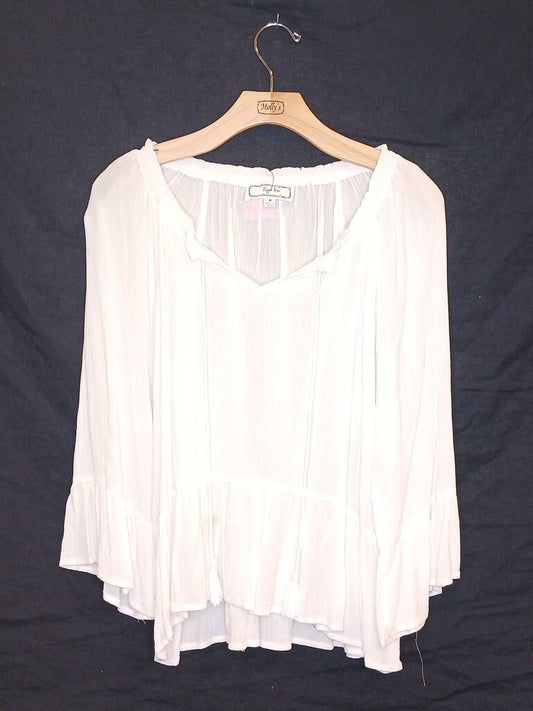 Hippie Rose Long Sleeve Flowy Tunic Top