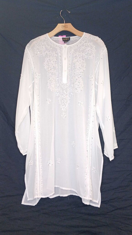 Betty B Floral Sequin Lace Top
