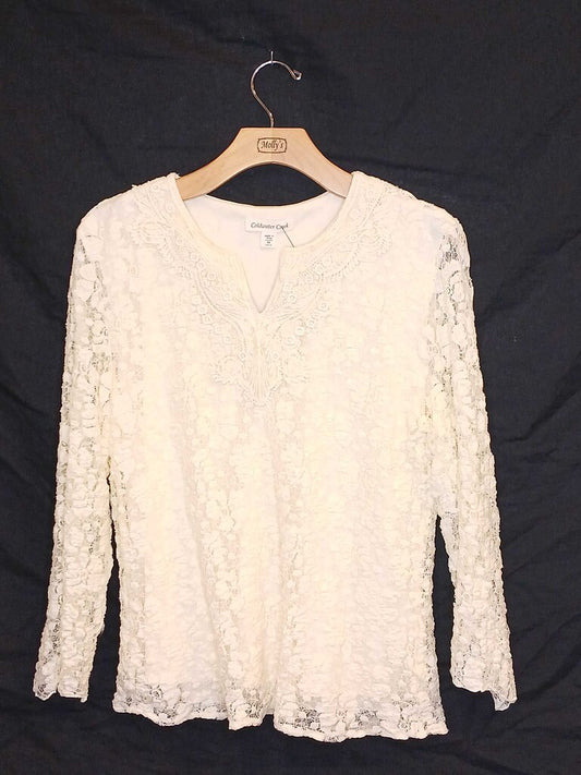 Coldwater Creek Lace Long Sleeve Top