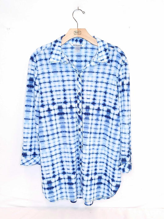 Peter Nygard Long Sleeve Button Up Top