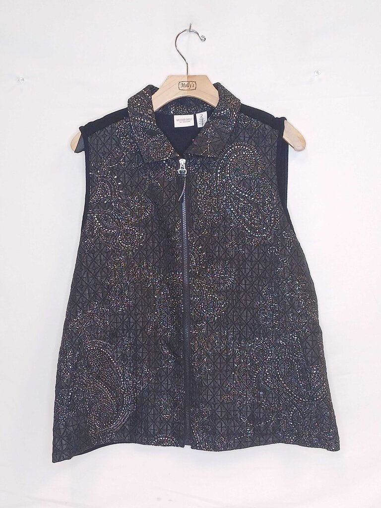 Weekend By Chico Zip Up Patterned Vest
