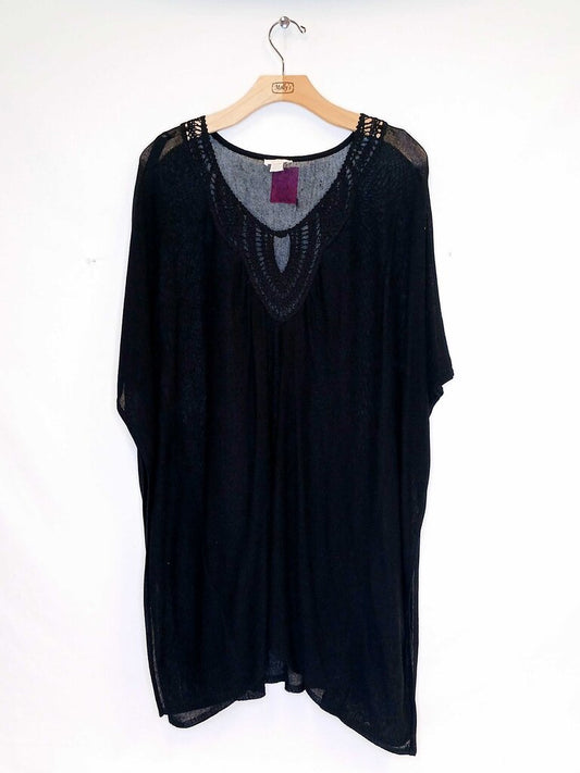 Chicos Mesh Cover Top