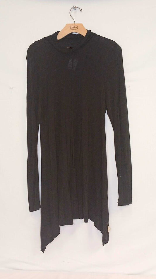 Joan Vass Long Sleeve Turtle Neck Top