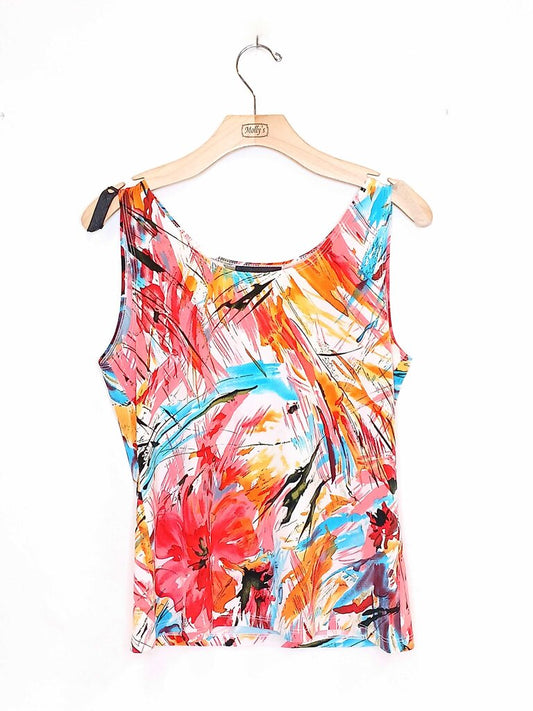 Soft Works Sleeveless Patterned Top