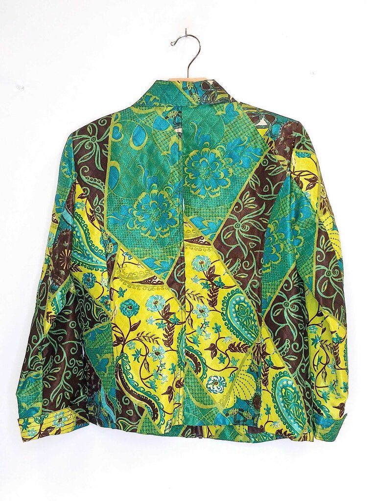 Zip Up Paisley Jacket