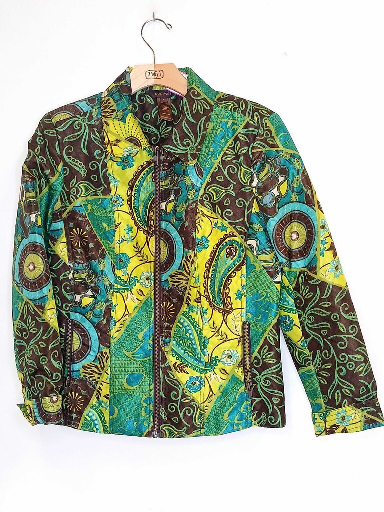Zip Up Paisley Jacket