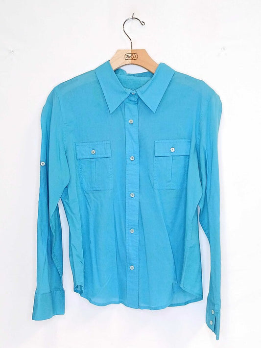 Talbots Long Sleeve Button Up Top