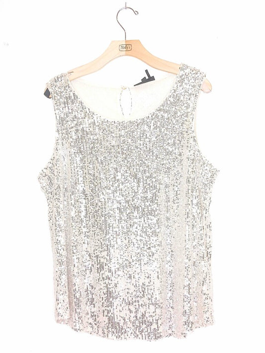 DKNY Sleeveless Sequin Top