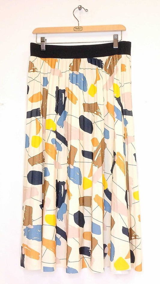 Papillion Color Swatch Long Skirt