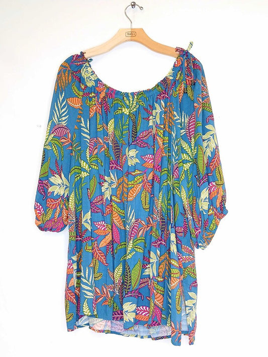 Susan Graver Floliage Patterned Top