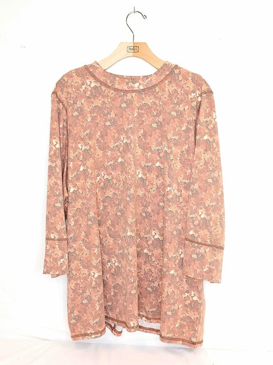 Isaac Mitrahi Fall Leaf Patterned Top