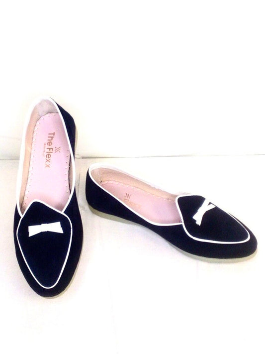 Vera Pelle Flats W Bow