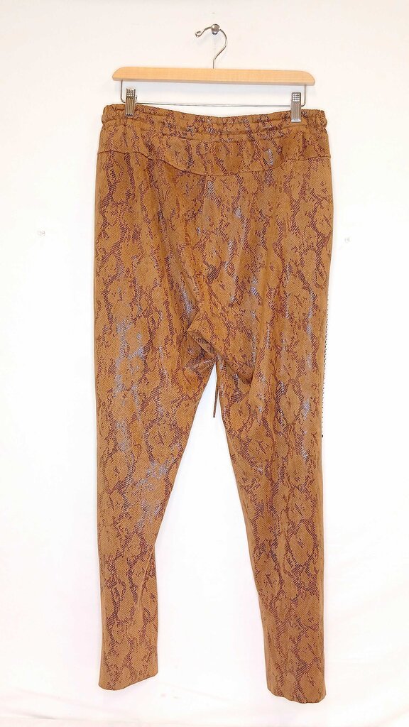 Alberto Makali Snake Print Beaded Side Seam Pants