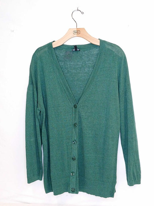 Talbots Button Up Patterned Cardigan