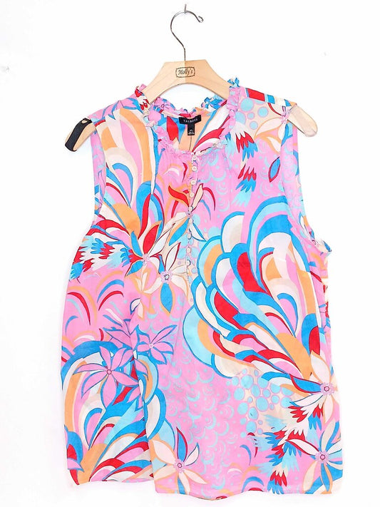 Talbots Sleeveless Patterned Top