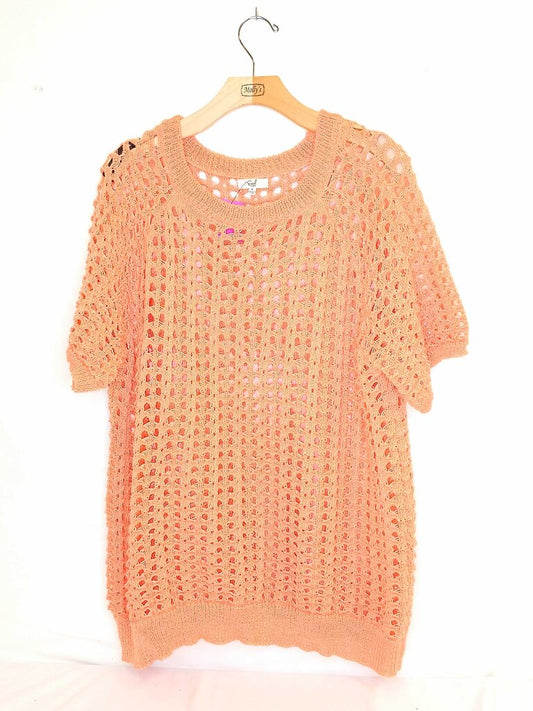Easel Short Sleeve Knit Top