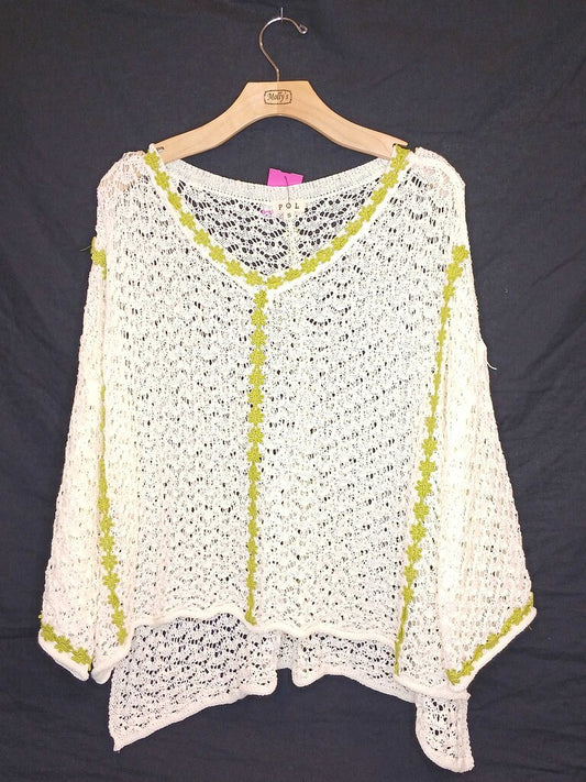 POL Knit Green Lace top