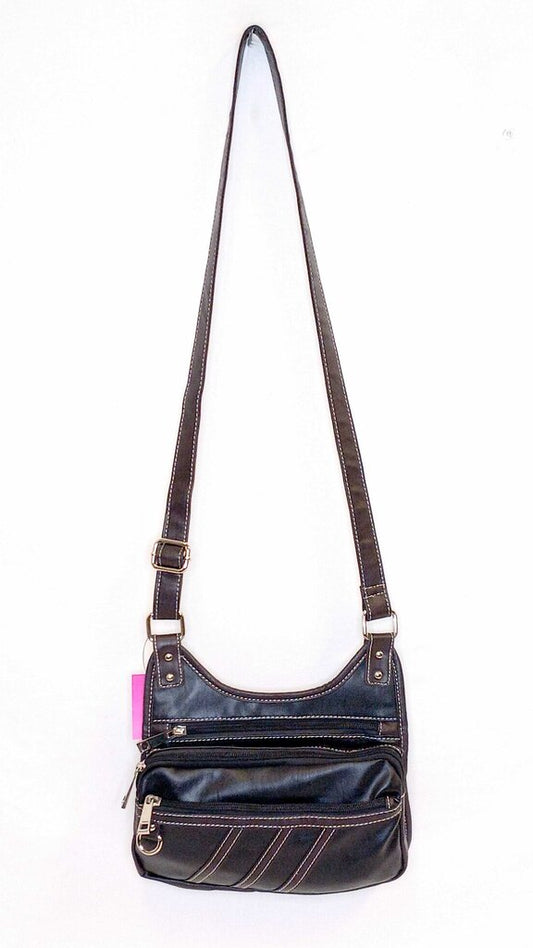 Black Rivet Cross Body Purse