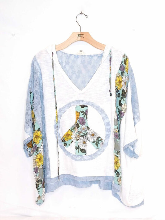 POL Sign Patchwork Top