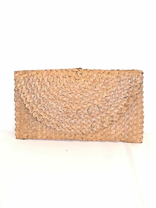 All Brand Woven Clutch