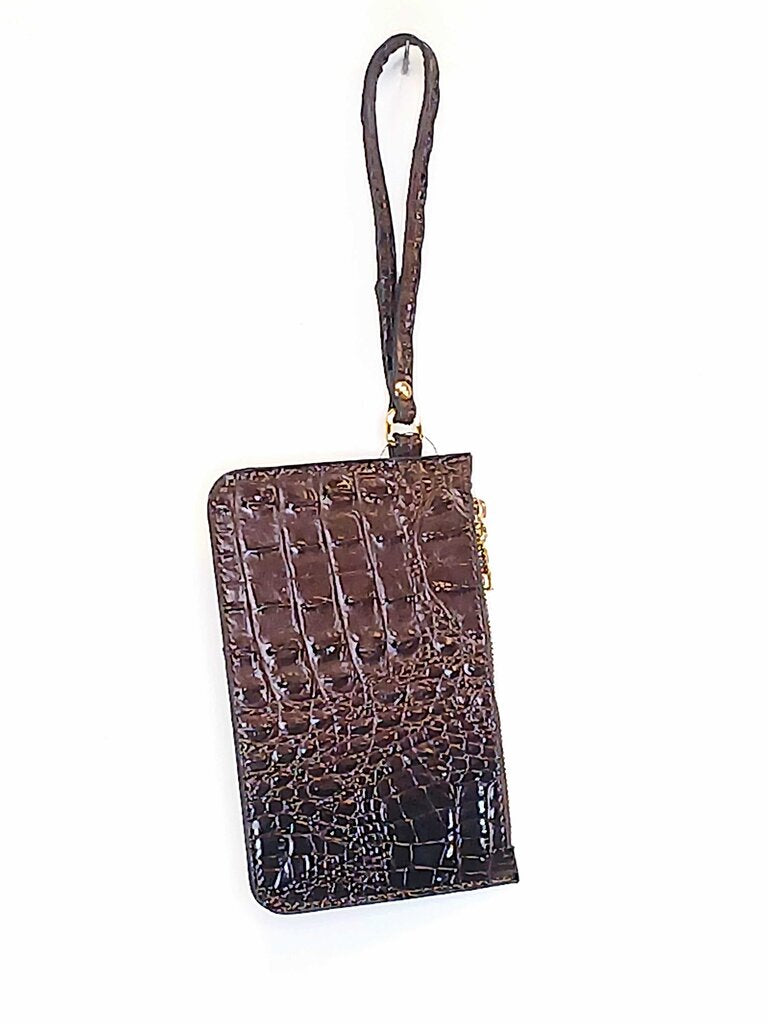 All Brand Croc Embossed Textured Wristlet
