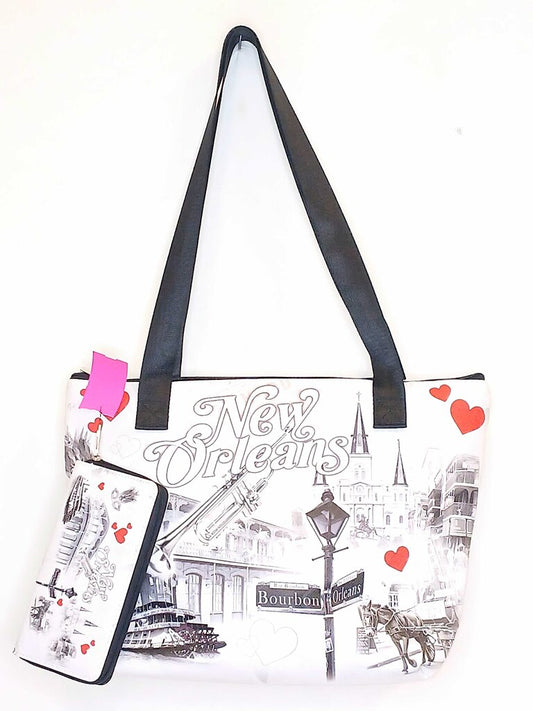 All Brand "New Orleans" Bag and Wallet Set