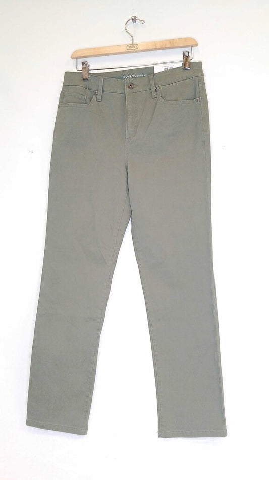 Style & Co Straight Leg High Rise Jeans